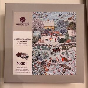 Wentworth Cottage Garden in Winter Puzzle 1000 Pc